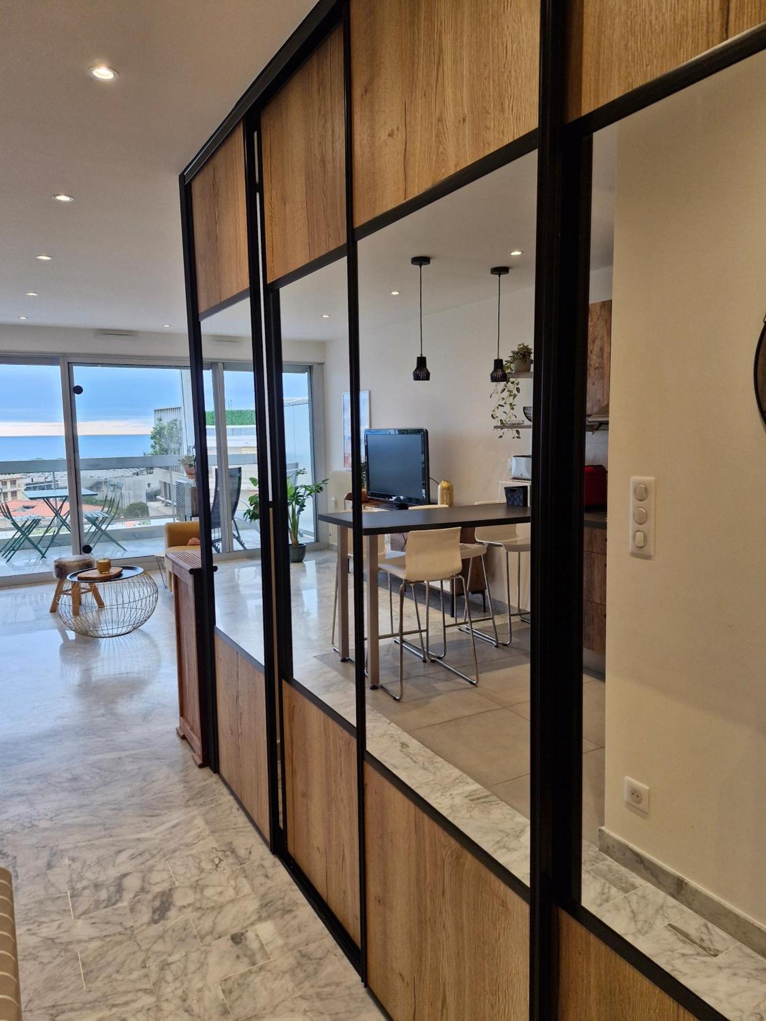 Sunny And Cosy Sea View Studio Antibes Exterior photo